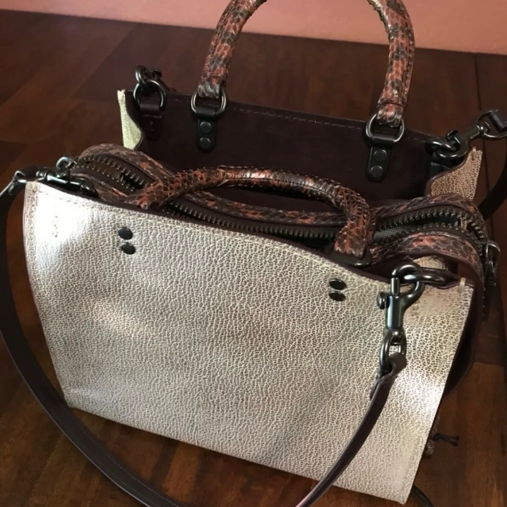 Coach Rogue 25 with exotic snakeskin